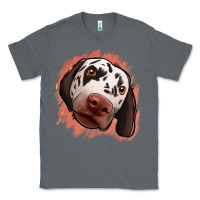 Charcoal Heather dalmatians peach glitter background Classic Tee - Jasminsmagicworld