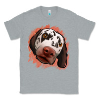 Heather Grey dalmatians peach glitter background Classic Tee - Jasminsmagicworld