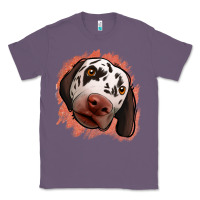 Lavender dalmatians peach glitter background Classic Tee - Jasminsmagicworld