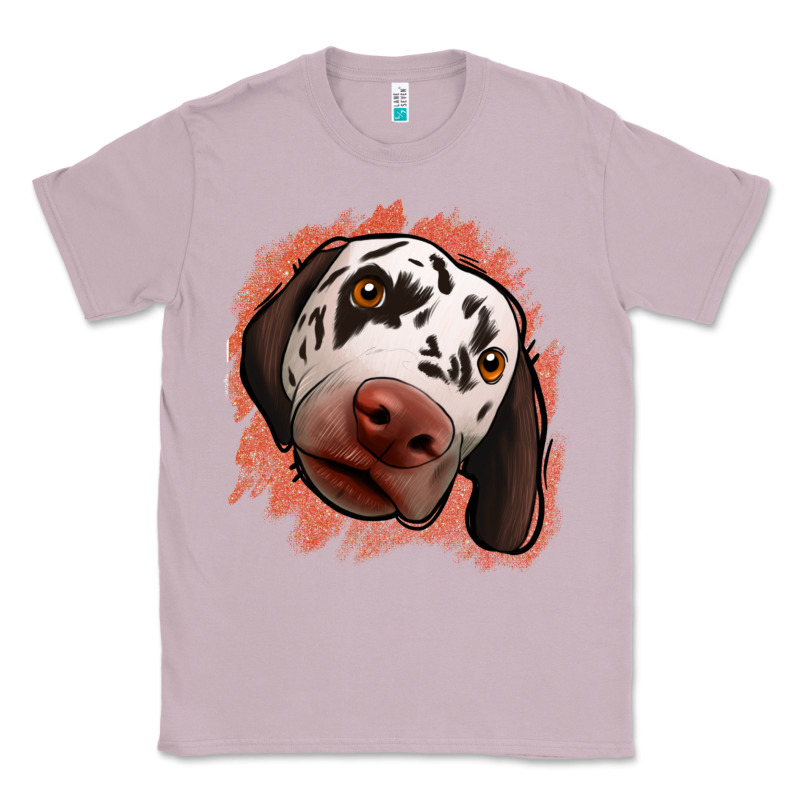 Dalmatians Peach Glitter Background Classic Tee by Jasminsmagicworld | Teevron