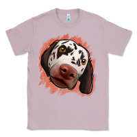 Lilac dalmatians peach glitter background Classic Tee - Jasminsmagicworld