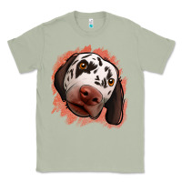 Matcha dalmatians peach glitter background Classic Tee - Jasminsmagicworld