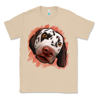 Mushroom dalmatians peach glitter background Classic Tee - Jasminsmagicworld