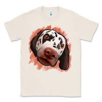 Natural dalmatians peach glitter background Classic Tee - Jasminsmagicworld