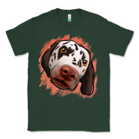 Sports Green dalmatians peach glitter background Classic Tee - Jasminsmagicworld
