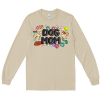 Mushroom dog mom Long Sleeve Tee - MaliasSmallBusiness