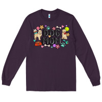 Plum dog mom Long Sleeve Tee - MaliasSmallBusiness