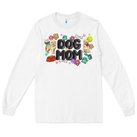 White dog mom Long Sleeve Tee - MaliasSmallBusiness