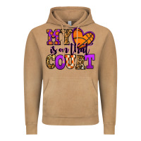 My Heart Is On That Court Basketball Vintage Hoodie | Teevron