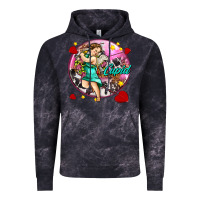 Cloud Black cupid with arrows and stars Vintage Hoodie - AdoDesignShop