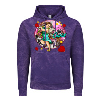 Cloud Purple cupid with arrows and stars Vintage Hoodie - AdoDesignShop