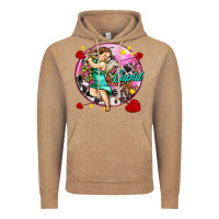 Vintage Coffee cupid with arrows and stars Vintage Hoodie - AdoDesignShop