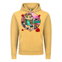 Vintage Mustard cupid with arrows and stars Vintage Hoodie - AdoDesignShop