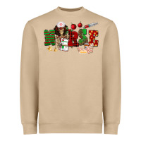 Mushroom Christmas Nurse Heavyweight Sweatshirt - NancyCooperArtShop