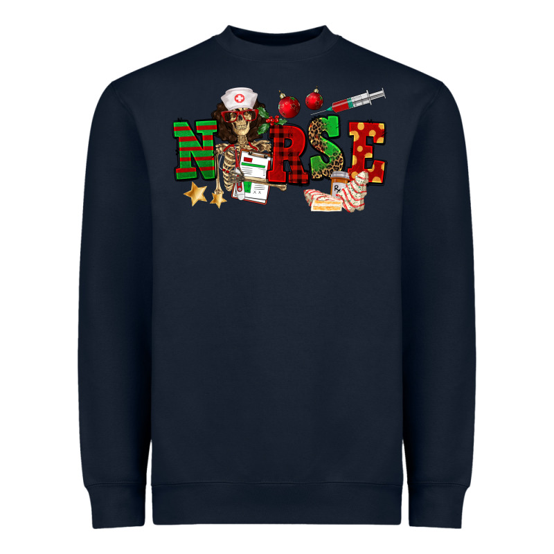 Christmas Nurse Heavyweight Sweatshirt by NancyCooperArtShop | Teevron