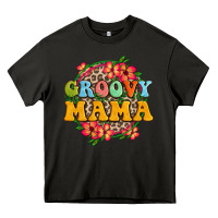 Asphalt groovy mama Heavy Core Tee - Zillion Design Studio