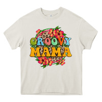 Cream groovy mama Heavy Core Tee - Zillion Design Studio