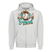 Dove Grey mom squad Zipper Hoodie - BundleAndBundleShop