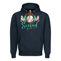 Navy mom squad Zipper Hoodie - BundleAndBundleShop