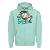 Seafoam mom squad Zipper Hoodie - BundleAndBundleShop