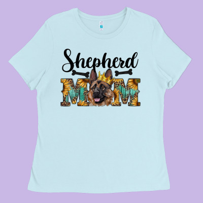Shepherd Mom Western Ladies Tee Designed By Ranaportraitstore