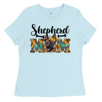 Baby Blue shepherd mom western Ladies Tee - RanaPortraitStore
