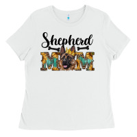 White shepherd mom western Ladies Tee - RanaPortraitStore