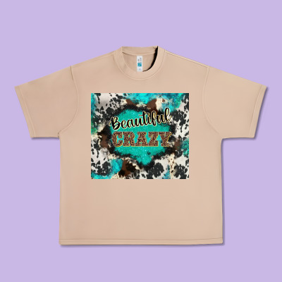 Western Beautiful Crazy Urban Heavy Tee Designed By Barkaloodesign