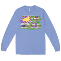 Colony Blue mardi gras duck call flag Long Sleeve Tee - MaliasSmallBusiness