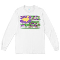 White mardi gras duck call flag Long Sleeve Tee - MaliasSmallBusiness