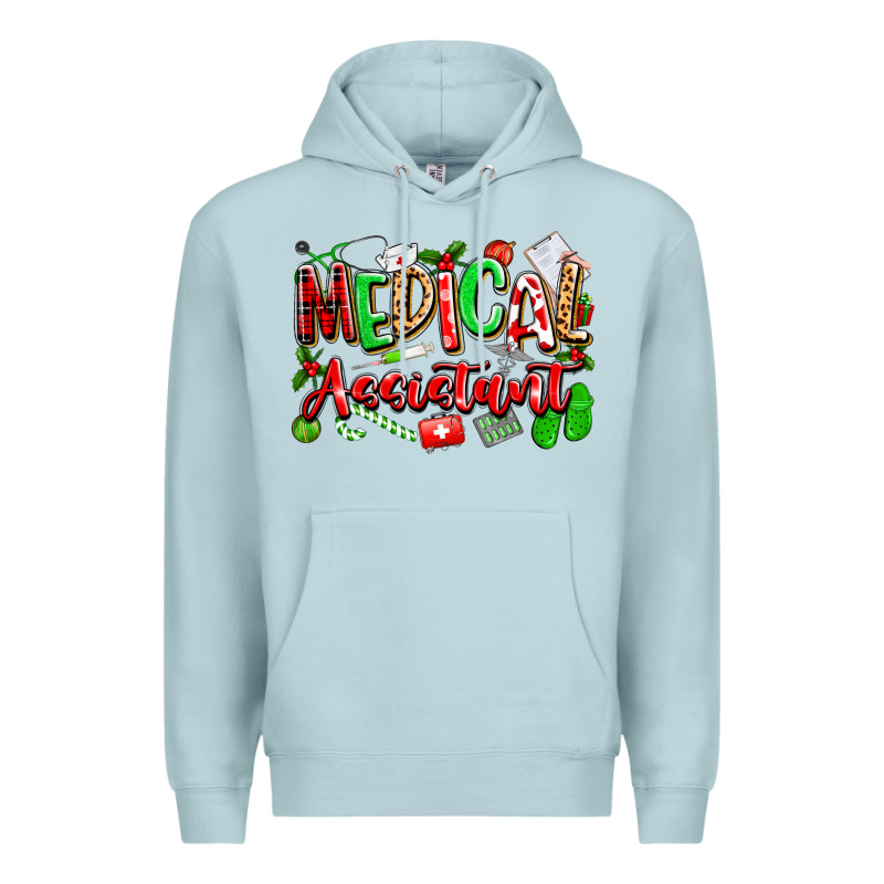 Christmas Medical Assistant Premium Hoodie by texasbilliewilder | Teevron