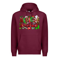 Burgundy christmas medical assistant Premium Hoodie - texasbilliewilder