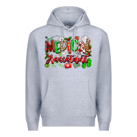 Heather Grey christmas medical assistant Premium Hoodie - texasbilliewilder