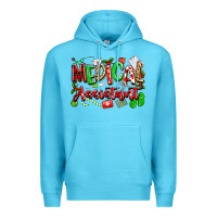 Ocean Blue christmas medical assistant Premium Hoodie - texasbilliewilder