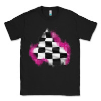 Black race flag glitter patch Classic Tee - AdoDesignShop