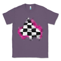 Lavender race flag glitter patch Classic Tee - AdoDesignShop
