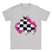 Moon Dust race flag glitter patch Classic Tee - AdoDesignShop