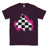 Plum race flag glitter patch Classic Tee - AdoDesignShop