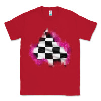 Red race flag glitter patch Classic Tee - AdoDesignShop