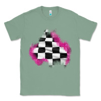 Sage race flag glitter patch Classic Tee - AdoDesignShop