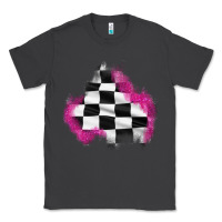 Smoke race flag glitter patch Classic Tee - AdoDesignShop