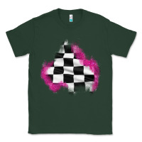 Sports Green race flag glitter patch Classic Tee - AdoDesignShop