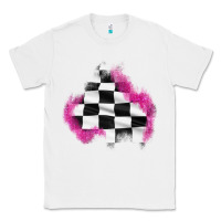 White race flag glitter patch Classic Tee - AdoDesignShop