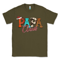 Army Green Papa Claus Classic Tee - CowhideDigitalArt
