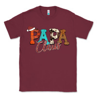 Burgundy Papa Claus Classic Tee - CowhideDigitalArt