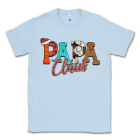 Dusty Blue Papa Claus Classic Tee - CowhideDigitalArt