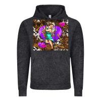 Vintage Black cupid and heart Vintage Hoodie - AdoDesignShop