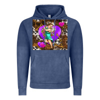 Vintage Denim cupid and heart Vintage Hoodie - AdoDesignShop