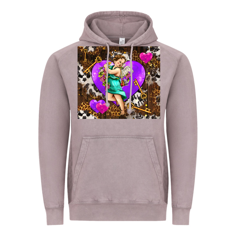 Cupid And Heart Vintage Hoodie by AdoDesignShop | Teevron