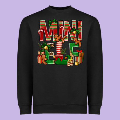 Christmas Mini Elf Heavyweight Sweatshirt Designed By Nancycooperartshop
